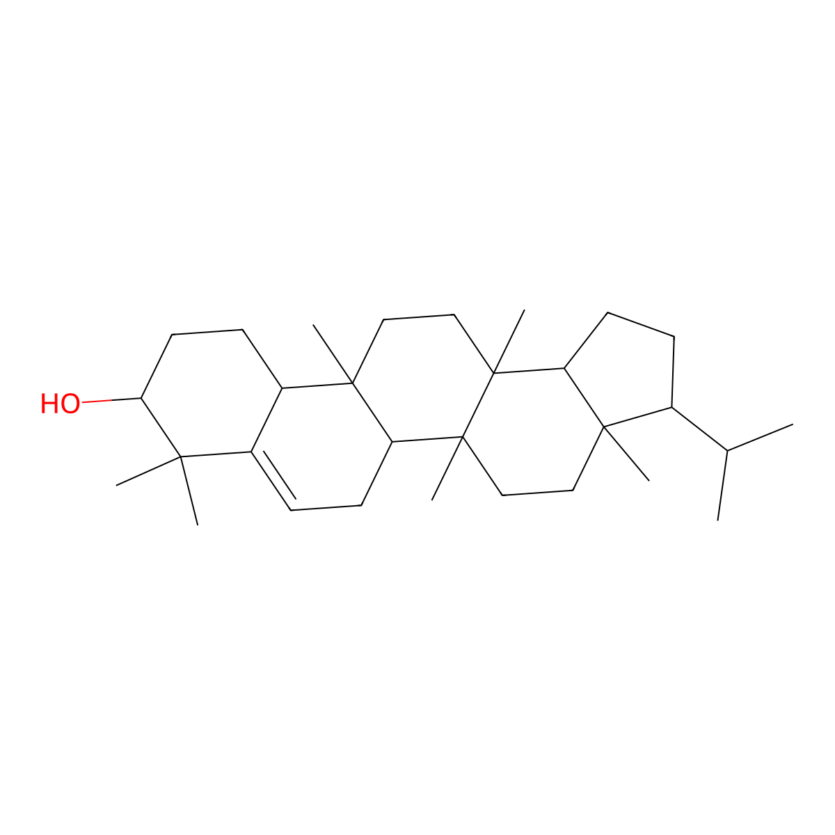 Simiarenol molecular structure, CAS 1615-94-7