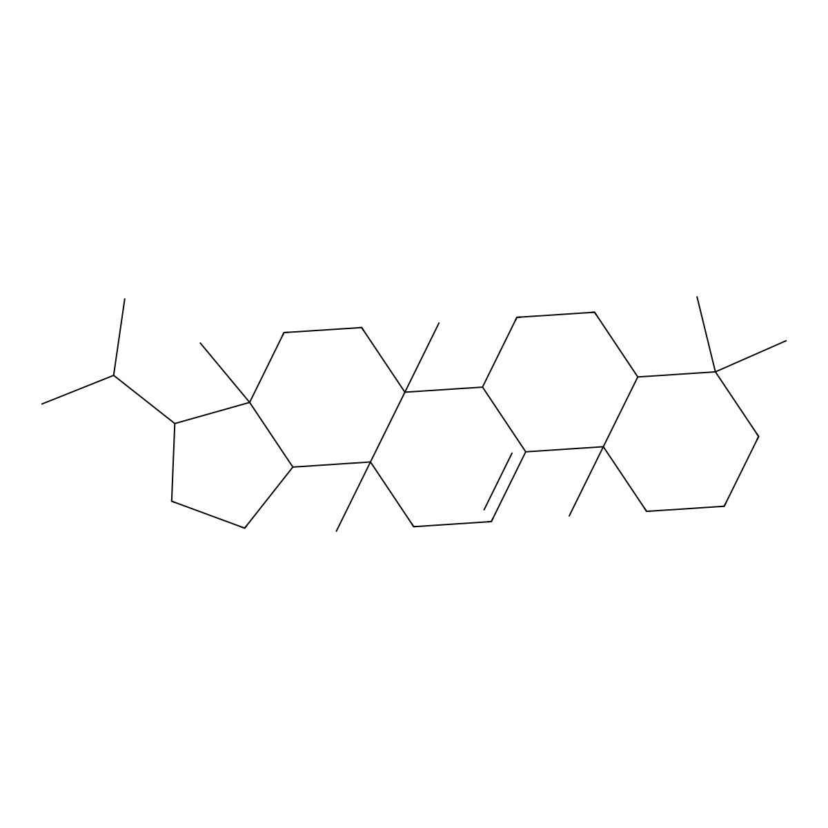 (8alpha,13alpha,14beta,17alpha,18beta)-13,17-Dimethyl-A'-neo-26,28-dinorgammacer-9(11)-ene molecular structure, CAS 1615-99-2