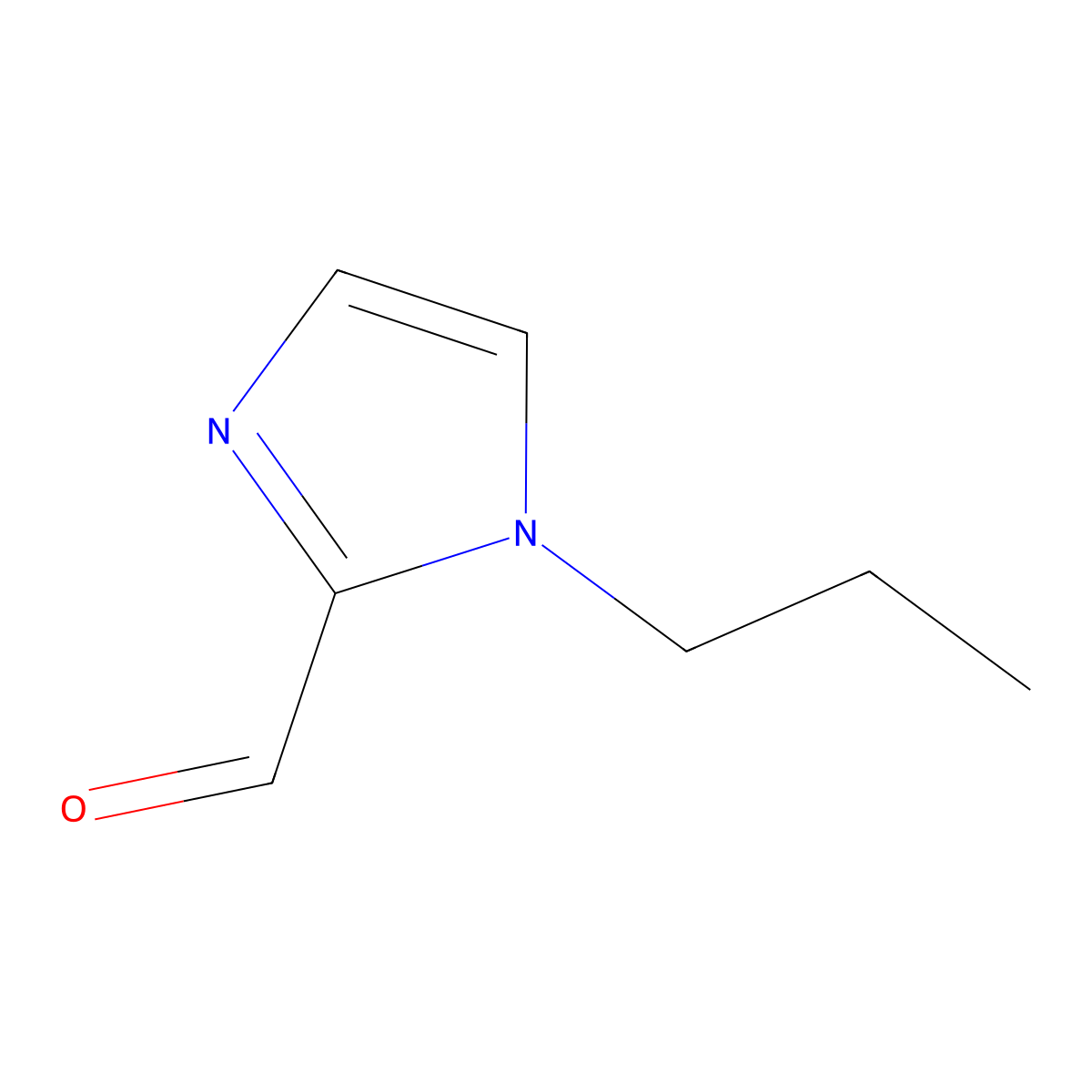1-Propyl-1H-imidazole-2-carbaldehyde molecular structure, CAS 161500-05-6