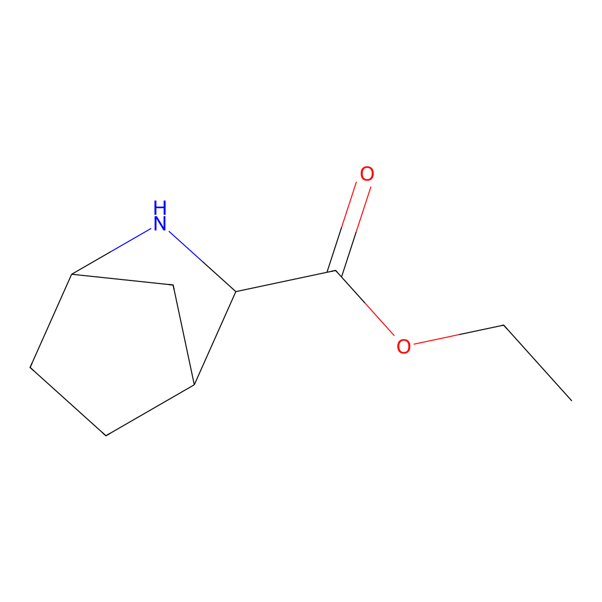 Ethyl (1R,3R,4S)-2-azabicyclo[2.2.1]heptane-3-carboxylate molecular structure, CAS 161511-86-0