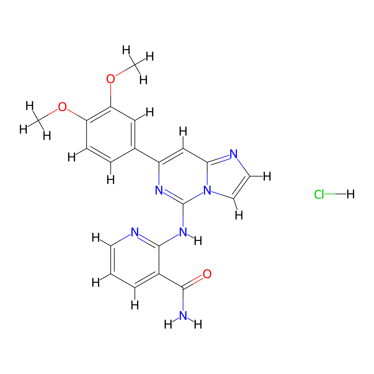 Syk Inhibitor IV, BAY 61-3606 molecular structure, CAS 1615197-10-8
