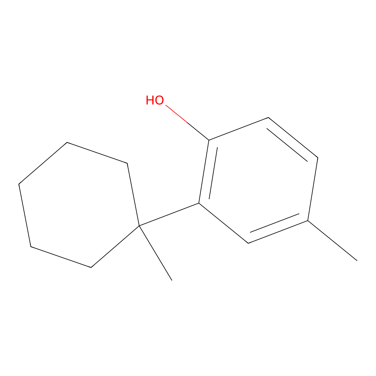 2-(1-Methylcyclohexyl)-p-cresol molecular structure, CAS 16152-65-1