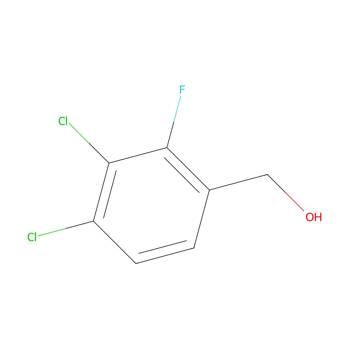 (3,4-Dichloro-2-fluorophenyl)methanol molecular structure, CAS 1615212-17-3