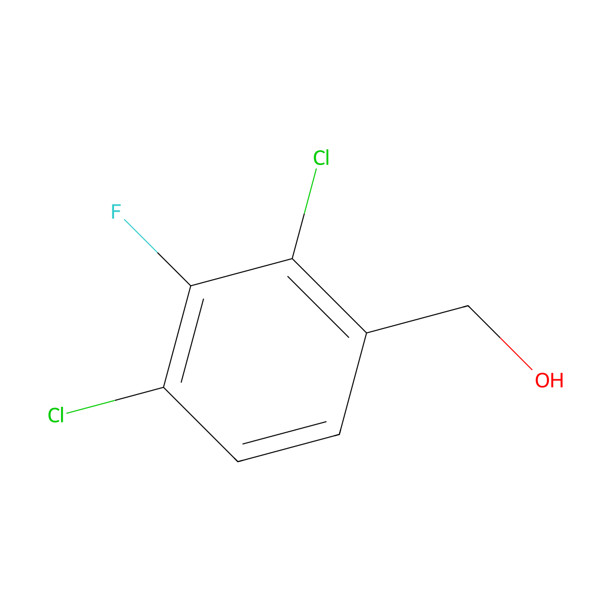 2,4-Dichloro-3-fluorobenzyl alcohol molecular structure, CAS 1615212-19-5