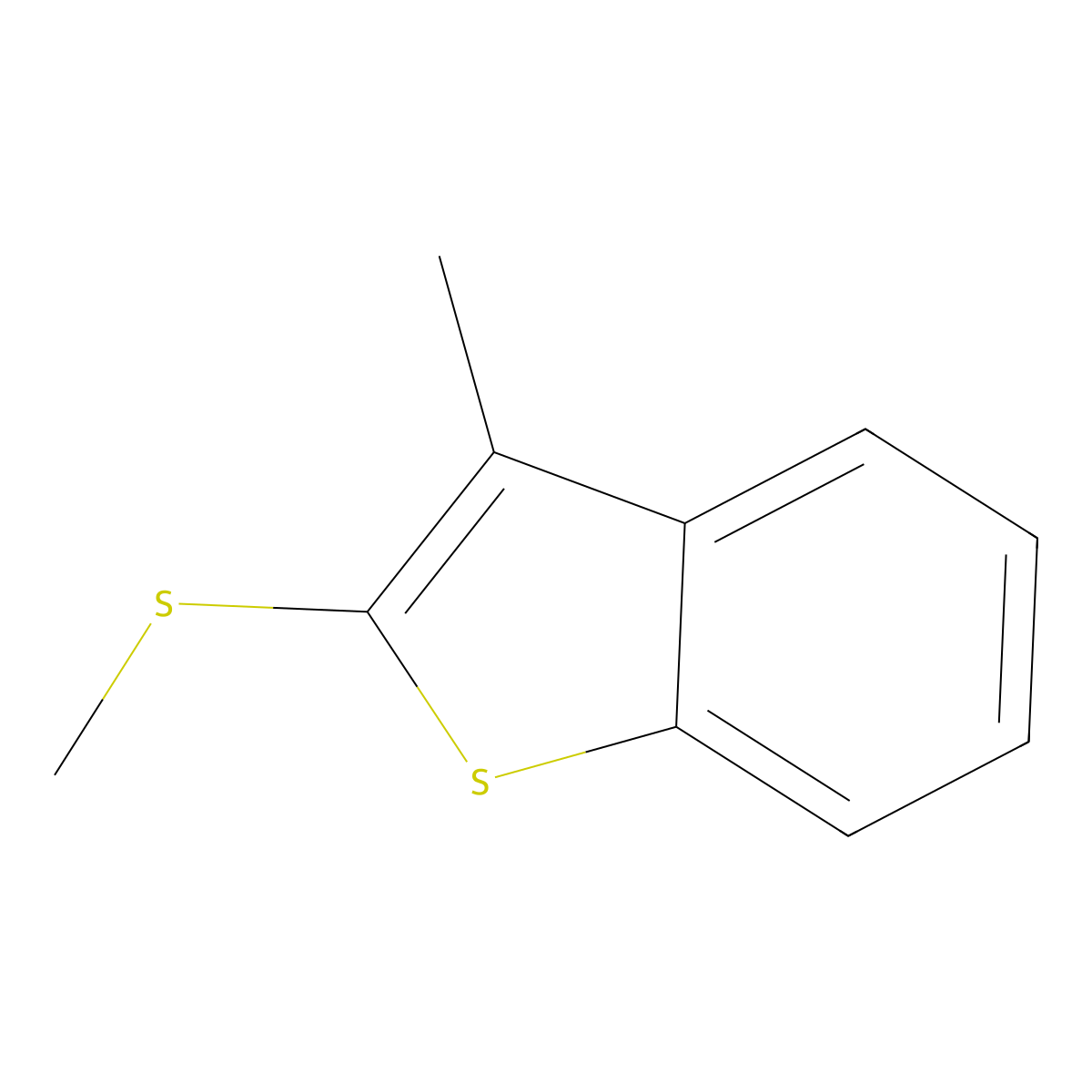 3-Methyl-2-(methylthio)benzo[b]thiophene molecular structure, CAS 161524-10-3