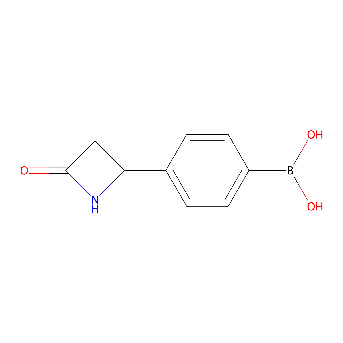 [4-(4-Oxoazetidin-2-yl)phenyl]boronic acid molecular structure, CAS 1615247-88-5