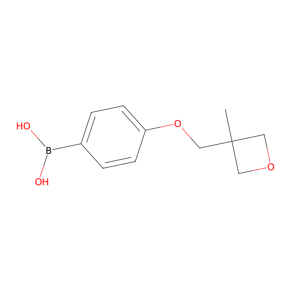 4-(3-Methyloxetan-3-YL)methoxyphenylboronic acid molecular structure, CAS 1615247-96-5