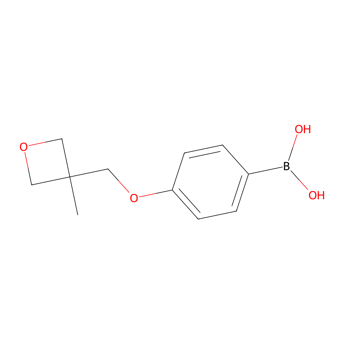 4-(3-Methyloxetan-3-YL)methoxyphenylboronic acid molecular structure, CAS 1615247-96-5