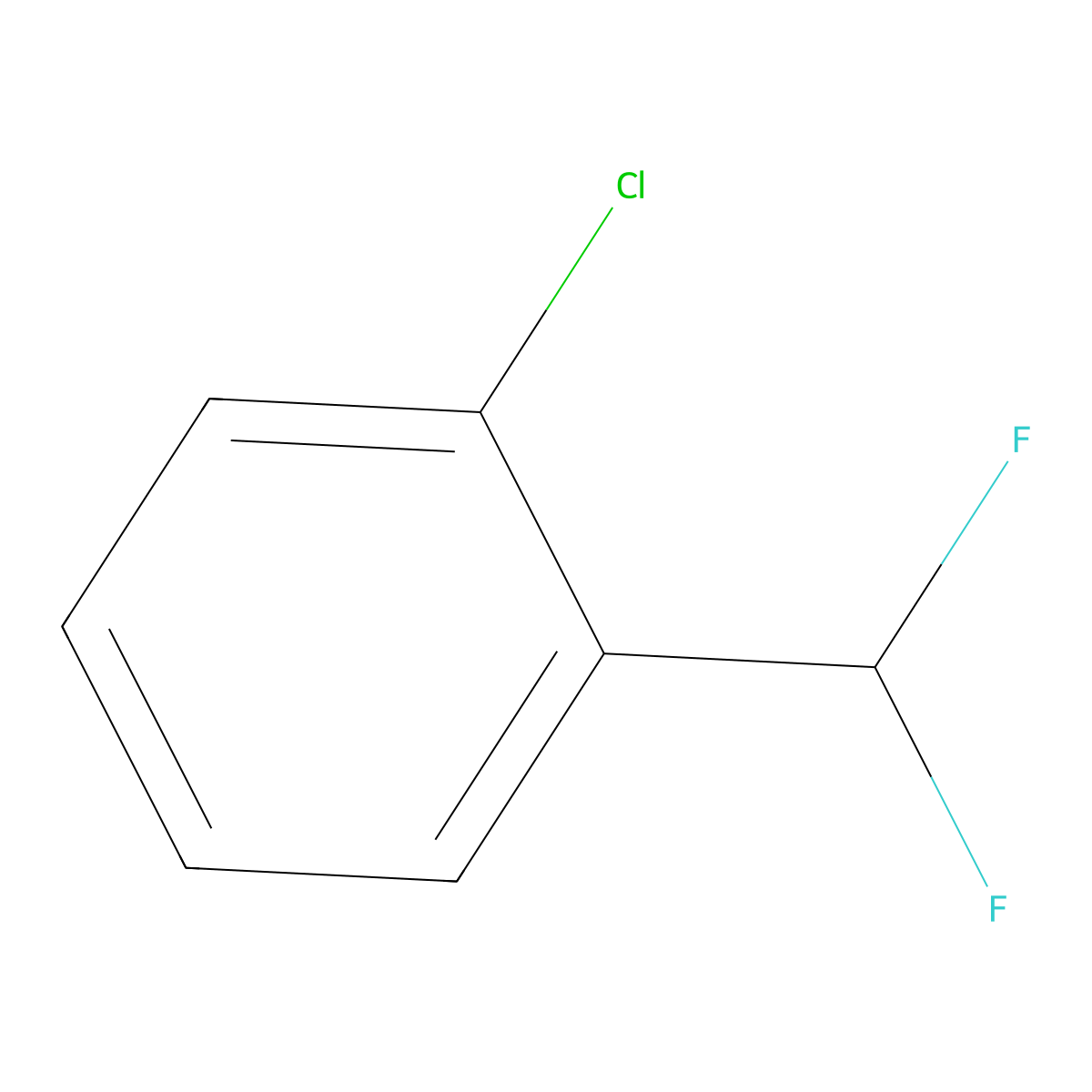 1-Chloro-2-(difluoromethyl)benzene molecular structure, CAS 161525-55-9