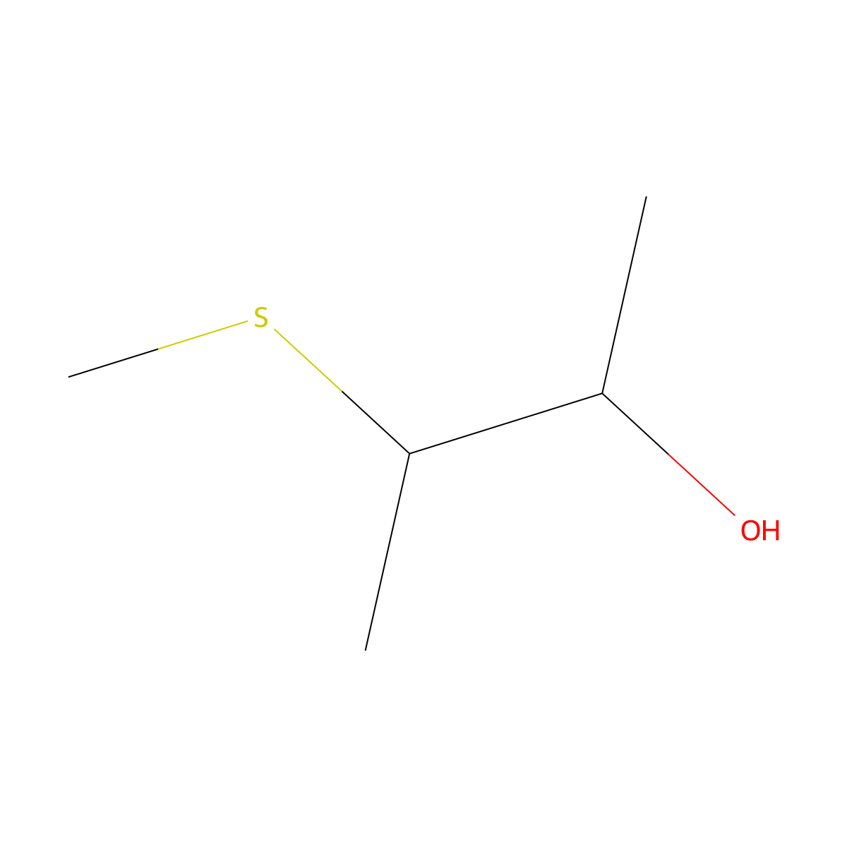 3-(Methylsulfanyl)butan-2-ol molecular structure, CAS 161528-03-6