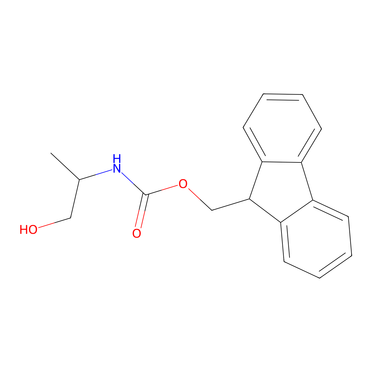 Fmoc-L-alaninol molecular structure, CAS 161529-13-1