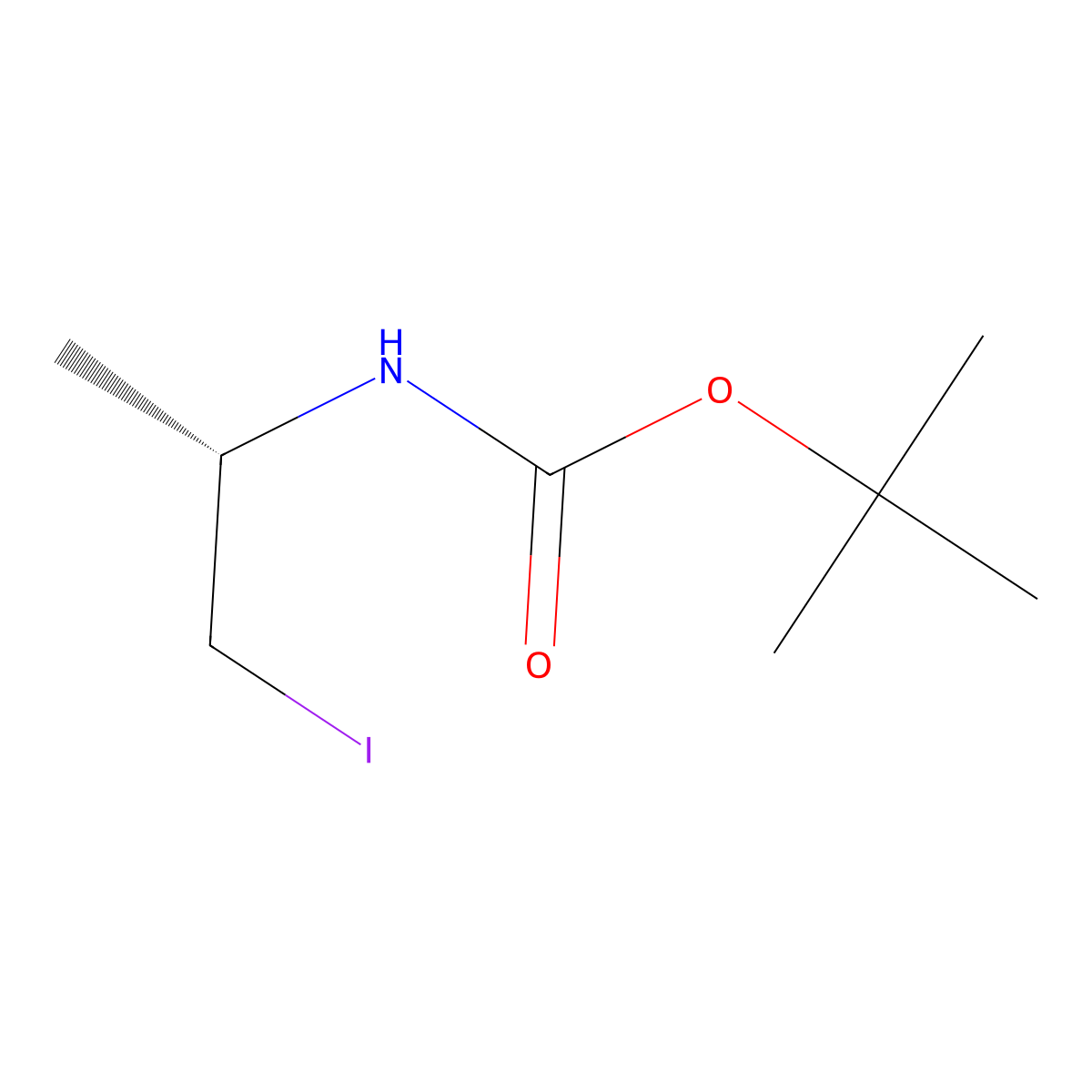 (S)-(2-Iodo-1-methyl-ethyl)-carbamic acid tert-butyl ester molecular structure, CAS 161529-20-0
