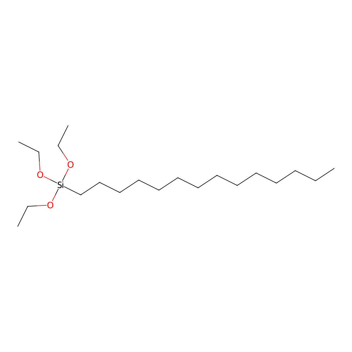 Tetradecyltriethoxysilane molecular structure, CAS 16153-27-8
