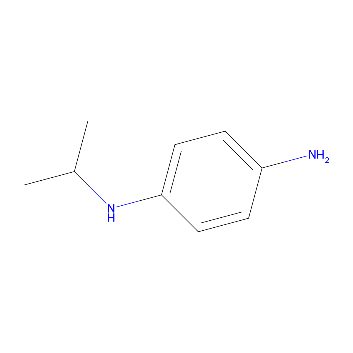 N1-(1-Methylethyl)-1,4-benzenediamine molecular structure, CAS 16153-75-6