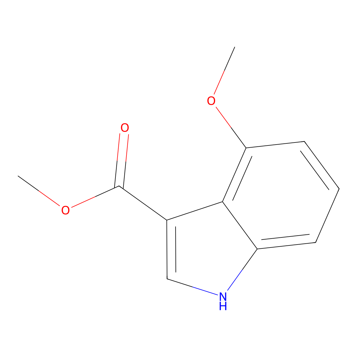 Methyl 4-methoxy-1H-indole-3-carboxylate molecular structure, CAS 161532-19-0