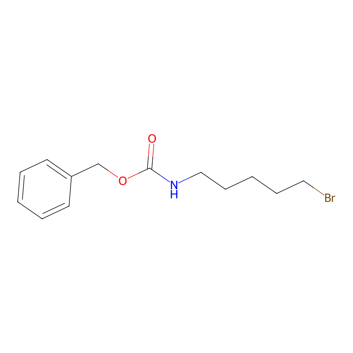 Benzyl (5-bromopentyl)carbamate molecular structure, CAS 161533-09-1