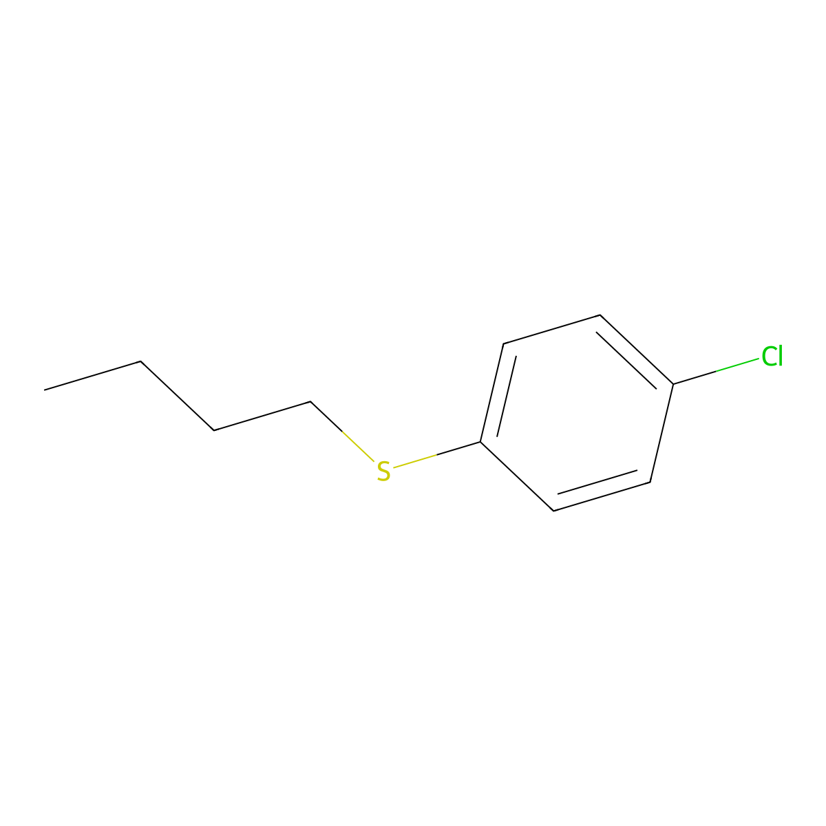1-(Butylsulfanyl)-4-chlorobenzene molecular structure, CAS 16155-34-3