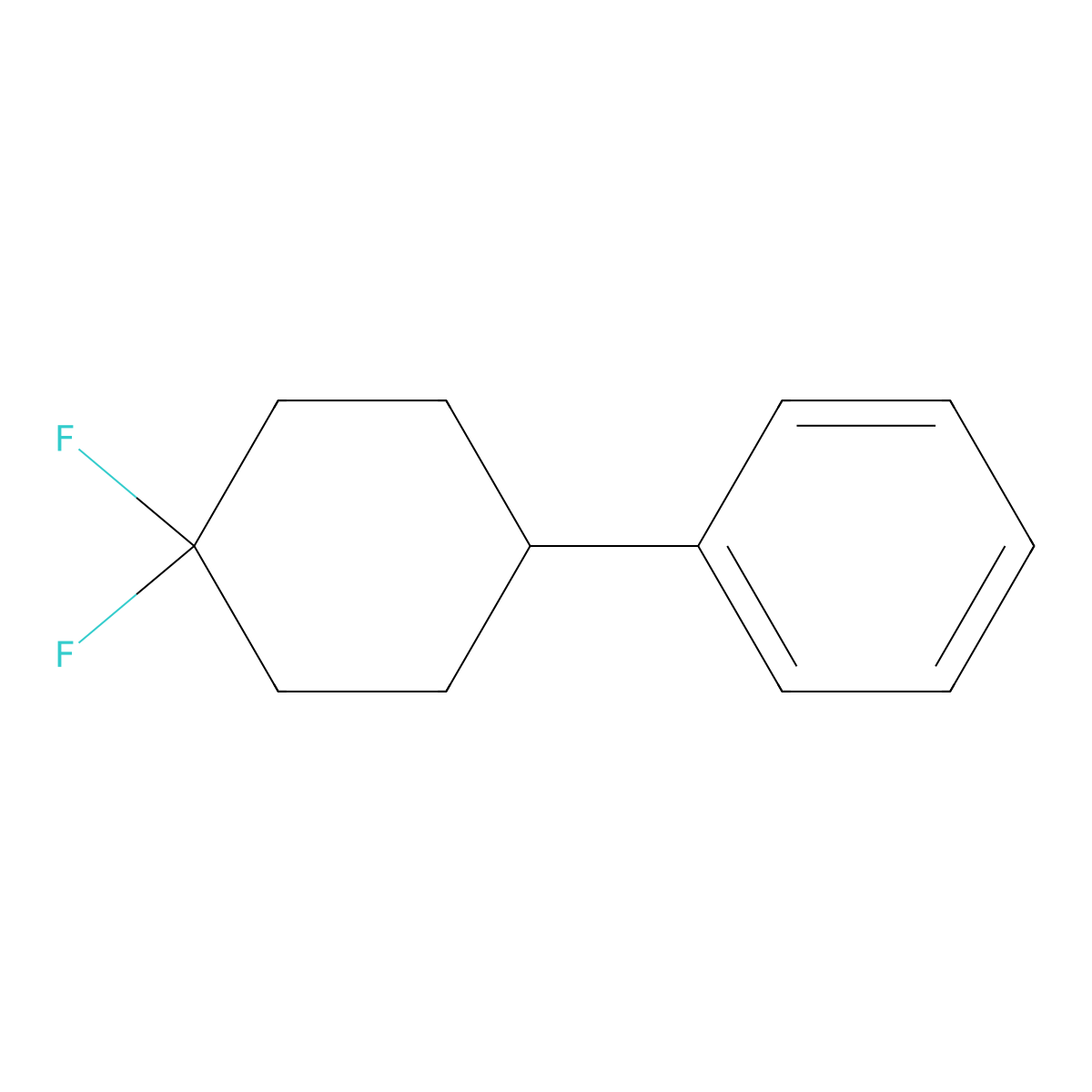 (4,4-Difluorocyclohexyl)benzene molecular structure, CAS 161553-79-3