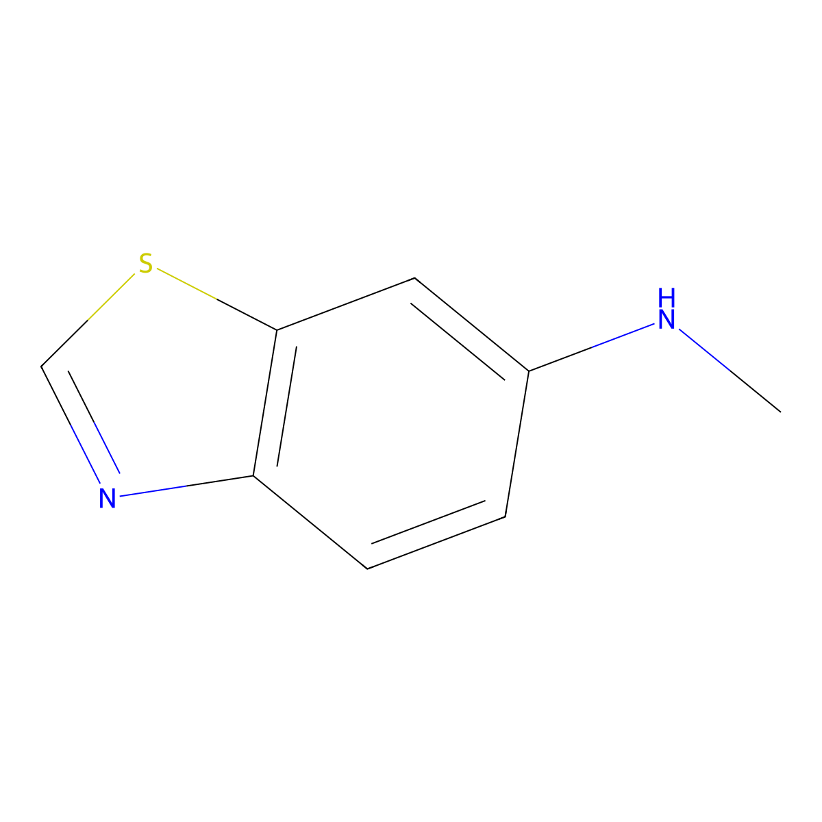 N-Methyl-1,3-benzothiazol-6-amine molecular structure, CAS 161557-60-4