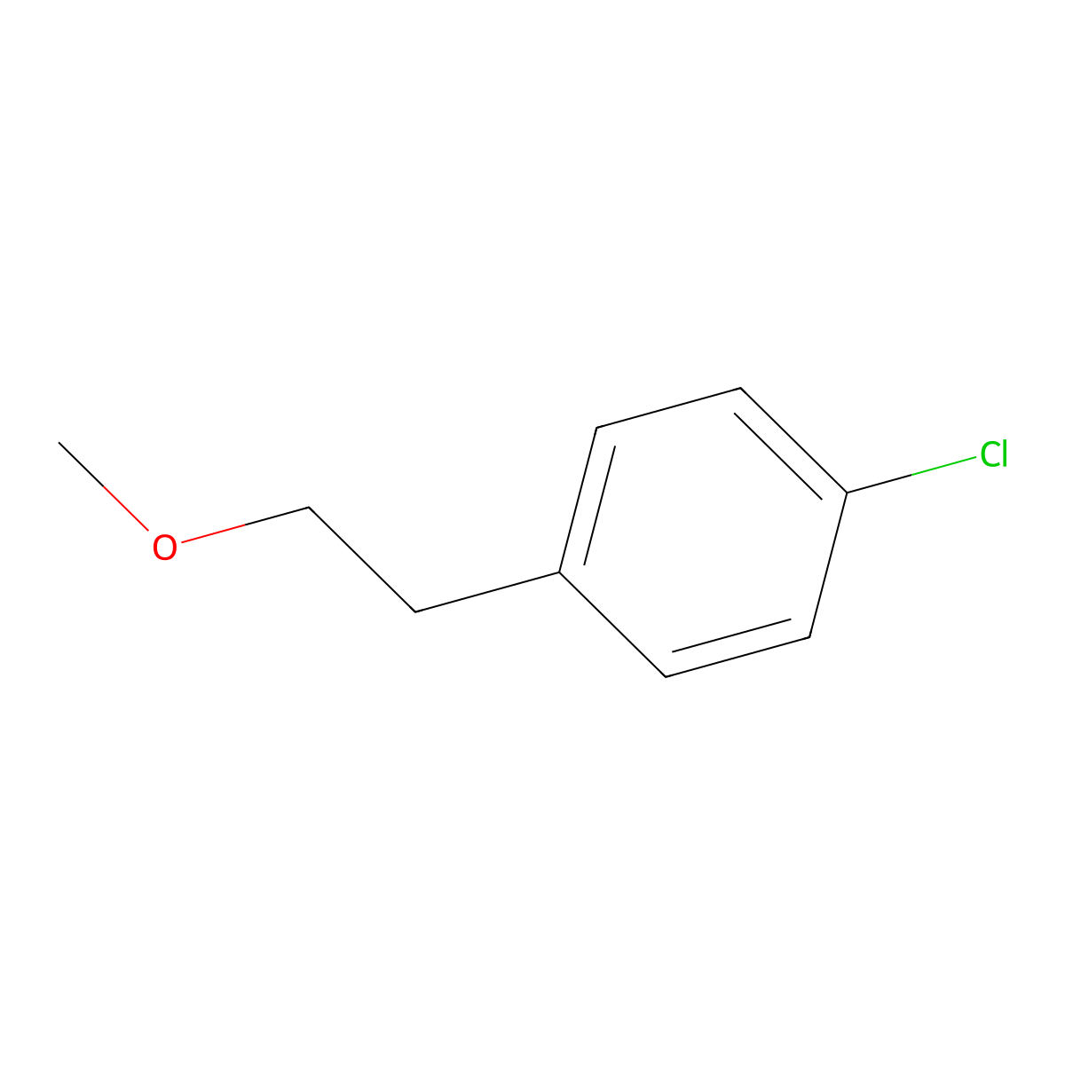 1-Chloro-4-(2-methoxyethyl)benzene molecular structure, CAS 161559-08-6