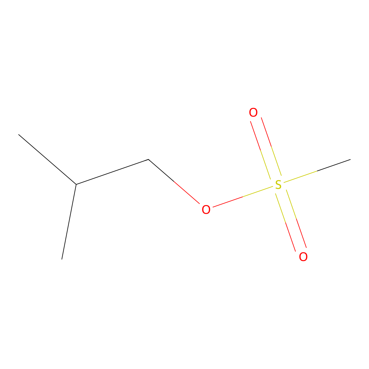 Isobutyl Methanesulfonate molecular structure, CAS 16156-53-9