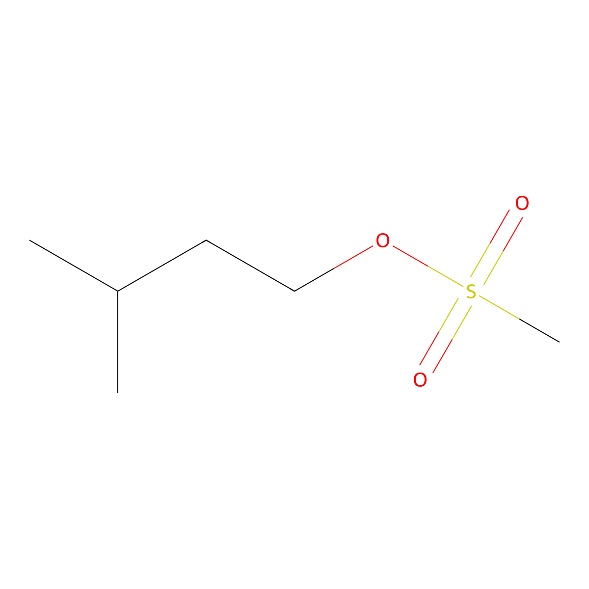 3-Methylbutyl methanesulfonate molecular structure, CAS 16156-55-1