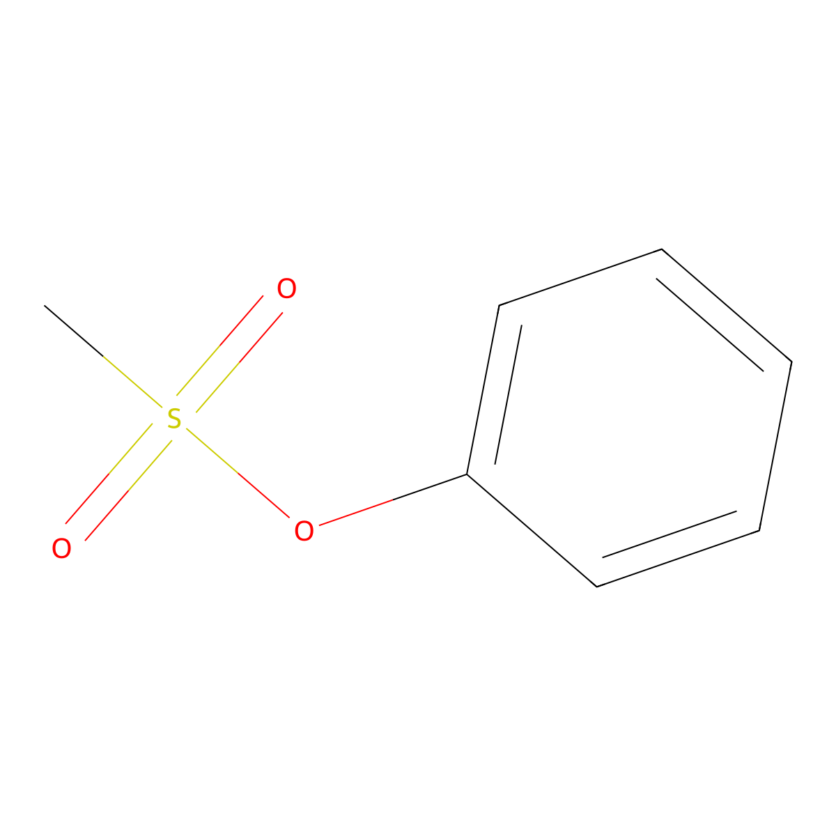 Phenyl Methanesulfonate molecular structure, CAS 16156-59-5