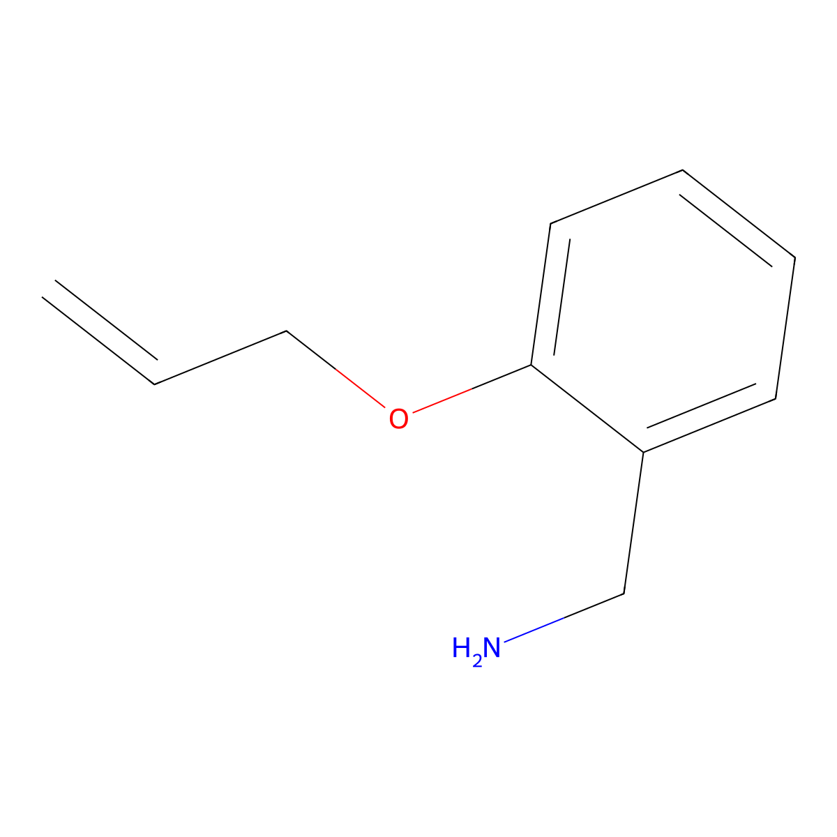 [2-(Prop-2-en-1-yloxy)phenyl]methanamine molecular structure, CAS 161562-67-0