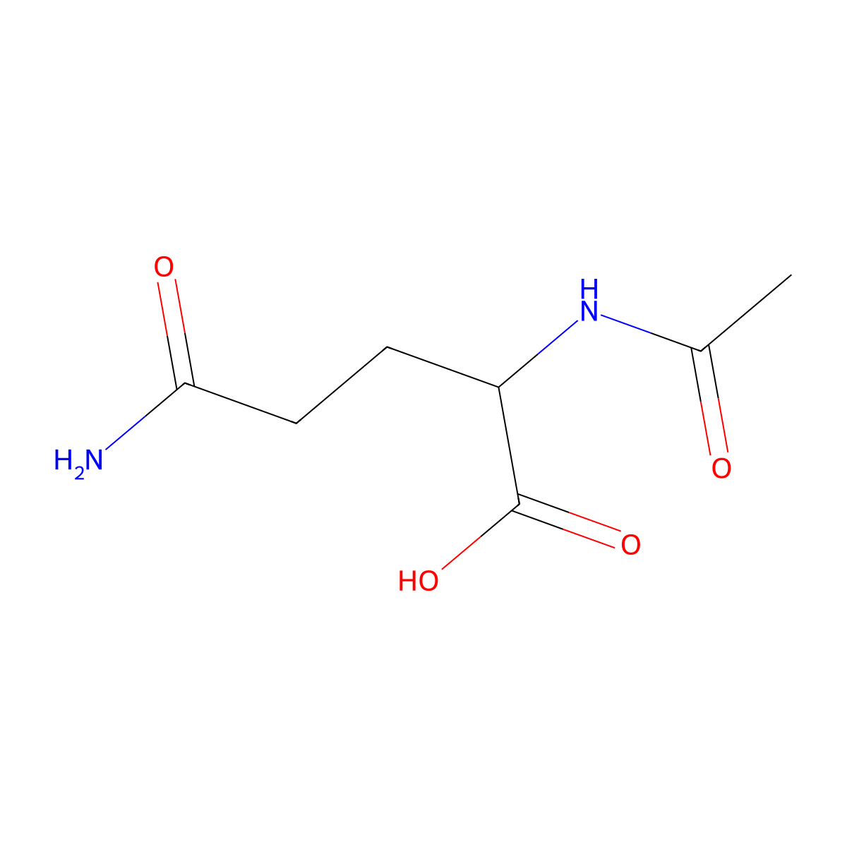 N(2)-acetyl-D-glutamine molecular structure, CAS 161579-61-9