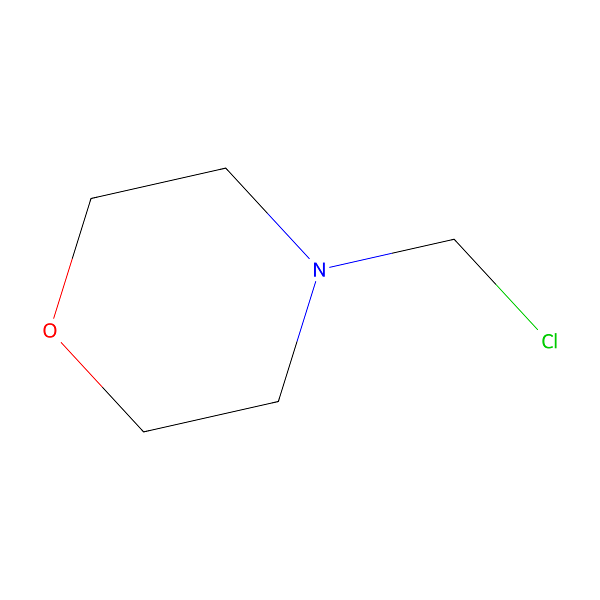 4-(Chloromethyl)morpholine molecular structure, CAS 16158-87-5