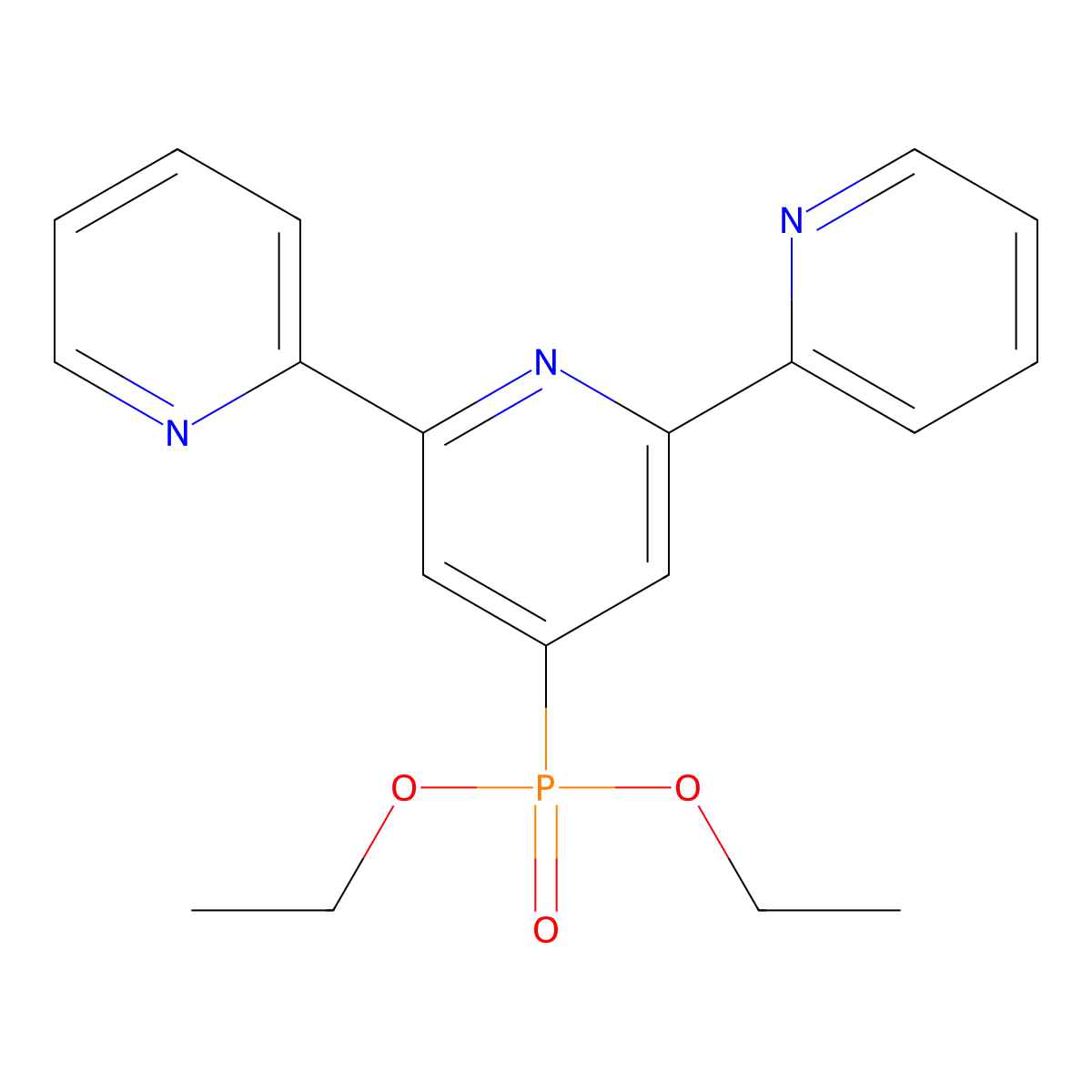 Diethyl 2,2':6',2''-Terpyridine-4'-phosphonate molecular structure, CAS 161583-75-1