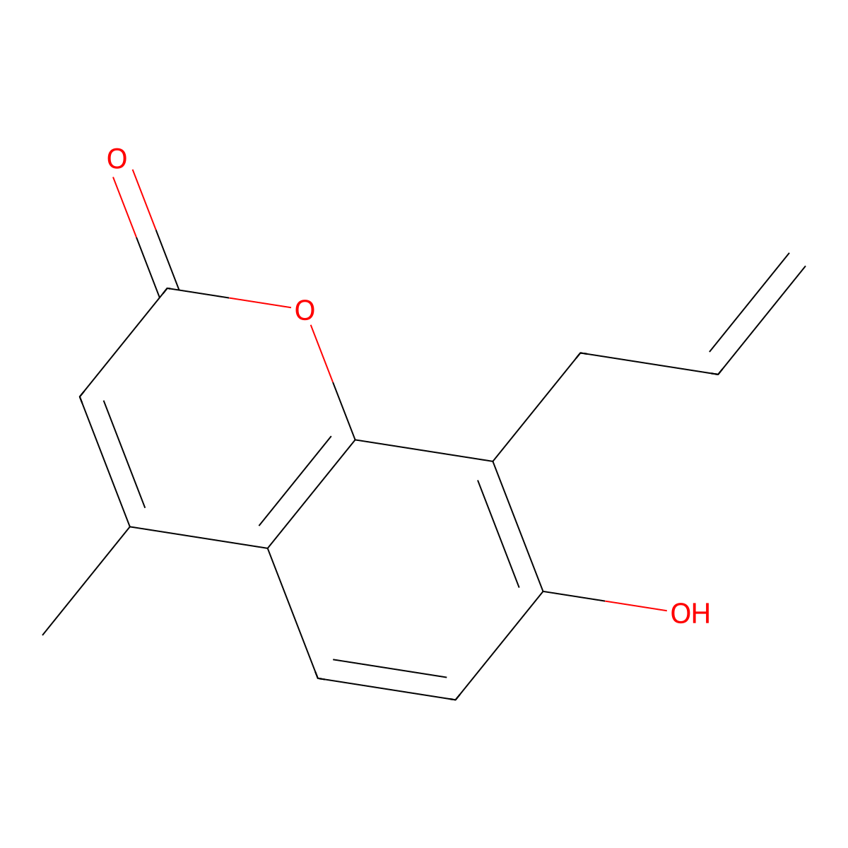 8-Allyl-7-hydroxy-4-methyl-chromen-2-one molecular structure, CAS 1616-54-2
