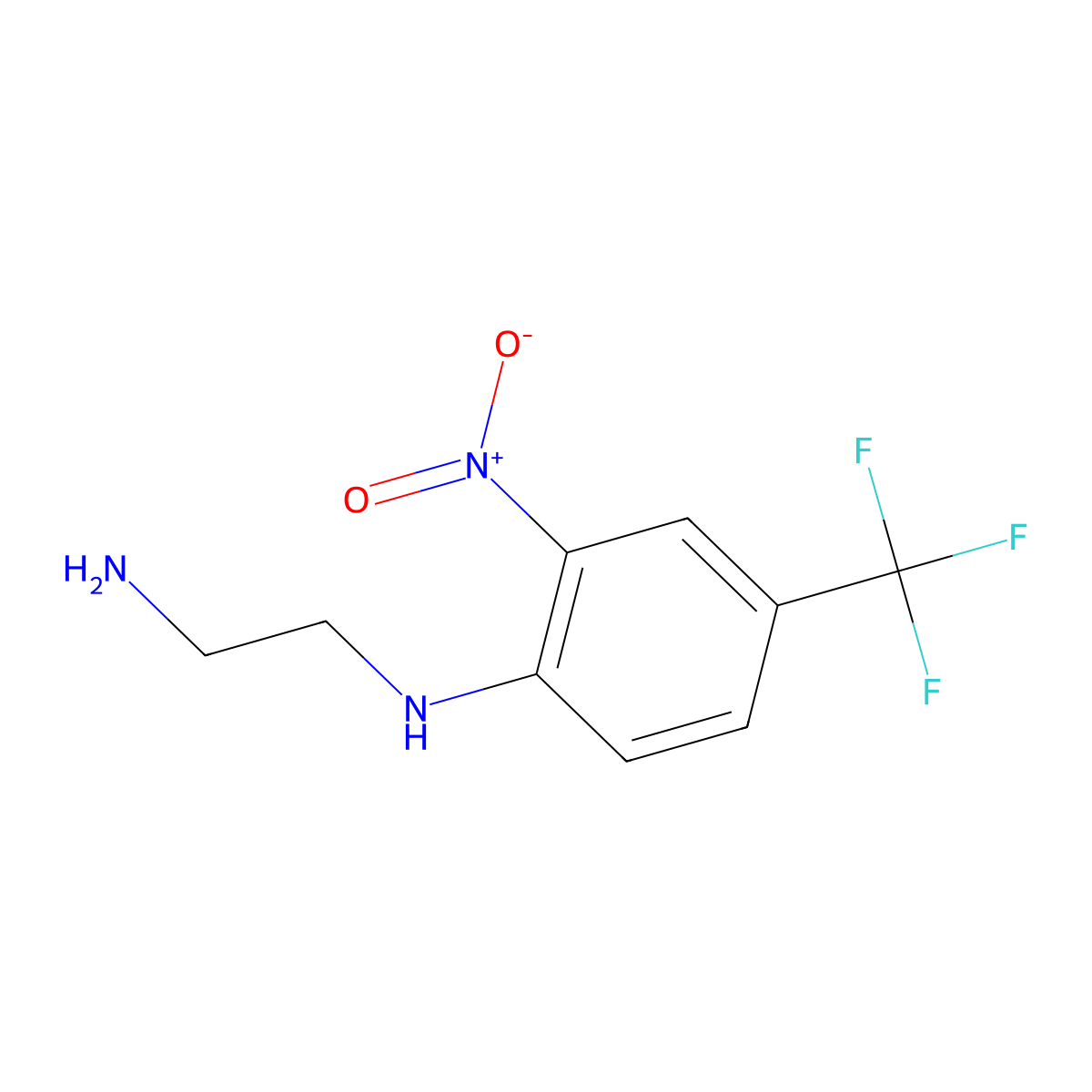 N1-(2-Nitro-4-(trifluoromethyl)phenyl)-1,2-ethanediamine molecular structure, CAS 161605-68-1