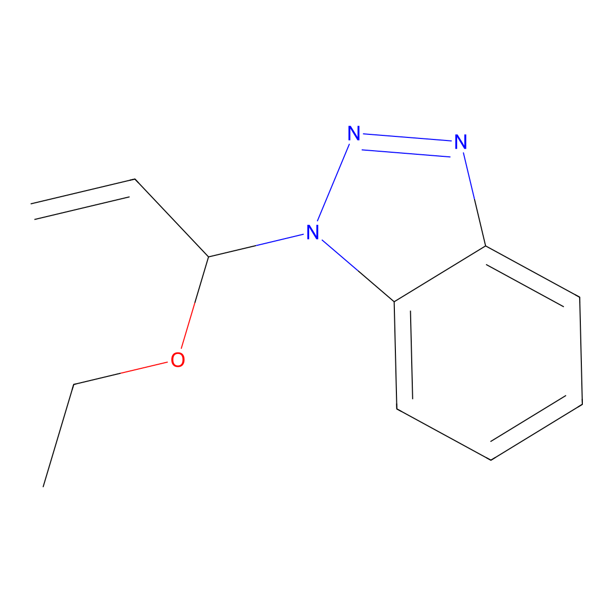 1-(1-Ethoxyallyl)-1H-benzotriazole molecular structure, CAS 161607-20-1