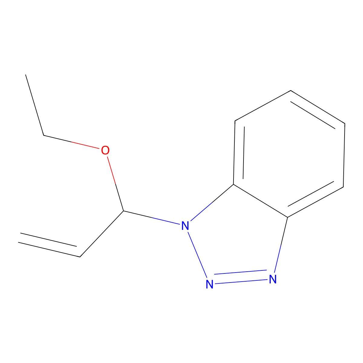 1-(1-Ethoxyallyl)-1H-benzotriazole molecular structure, CAS 161607-20-1