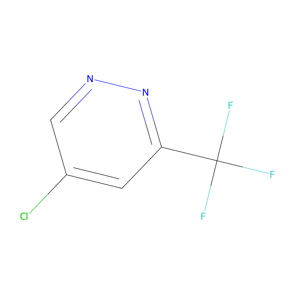 5-Chloro-3-(trifluoromethyl)pyridazine molecular structure, CAS 1616070-39-3