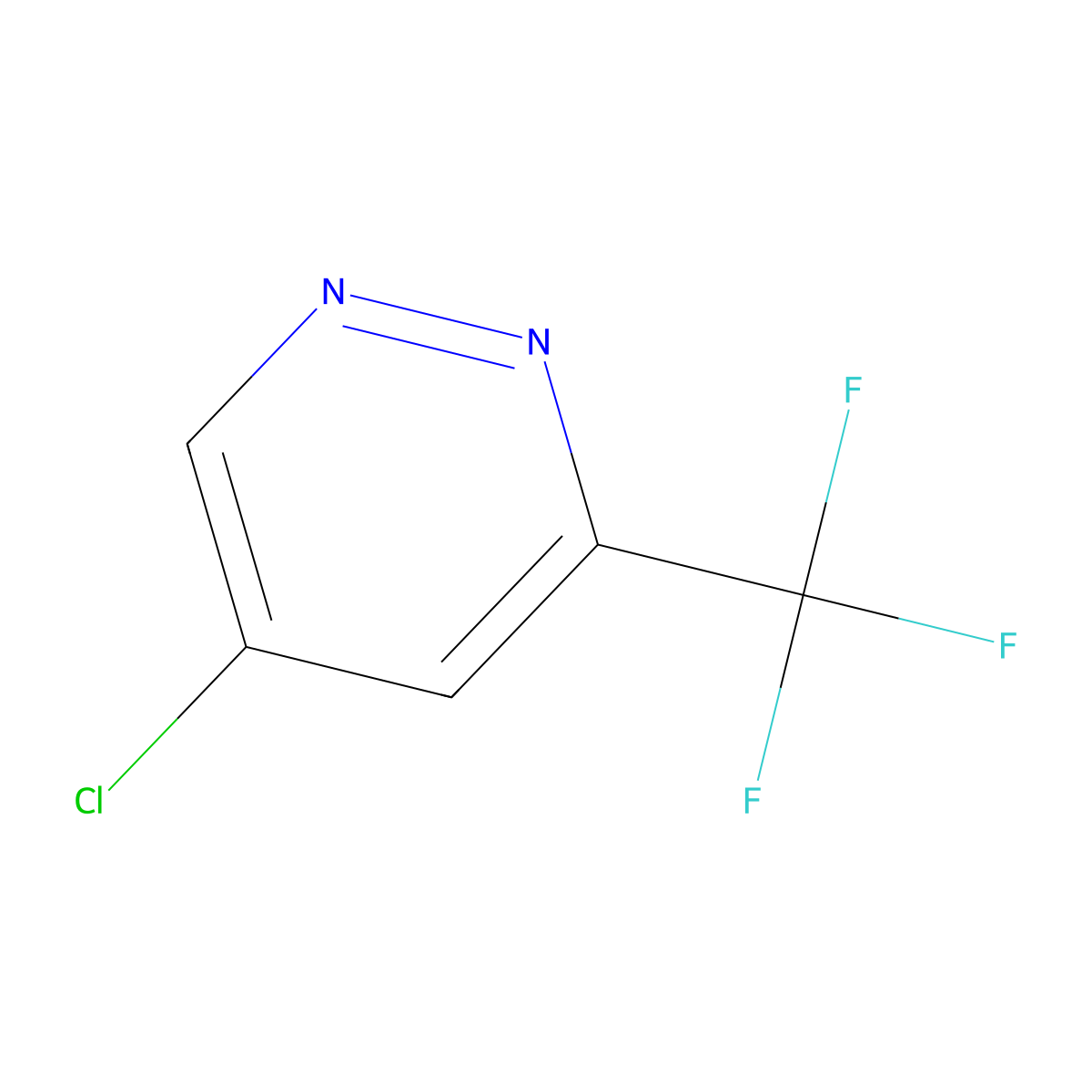 5-Chloro-3-(trifluoromethyl)pyridazine molecular structure, CAS 1616070-39-3