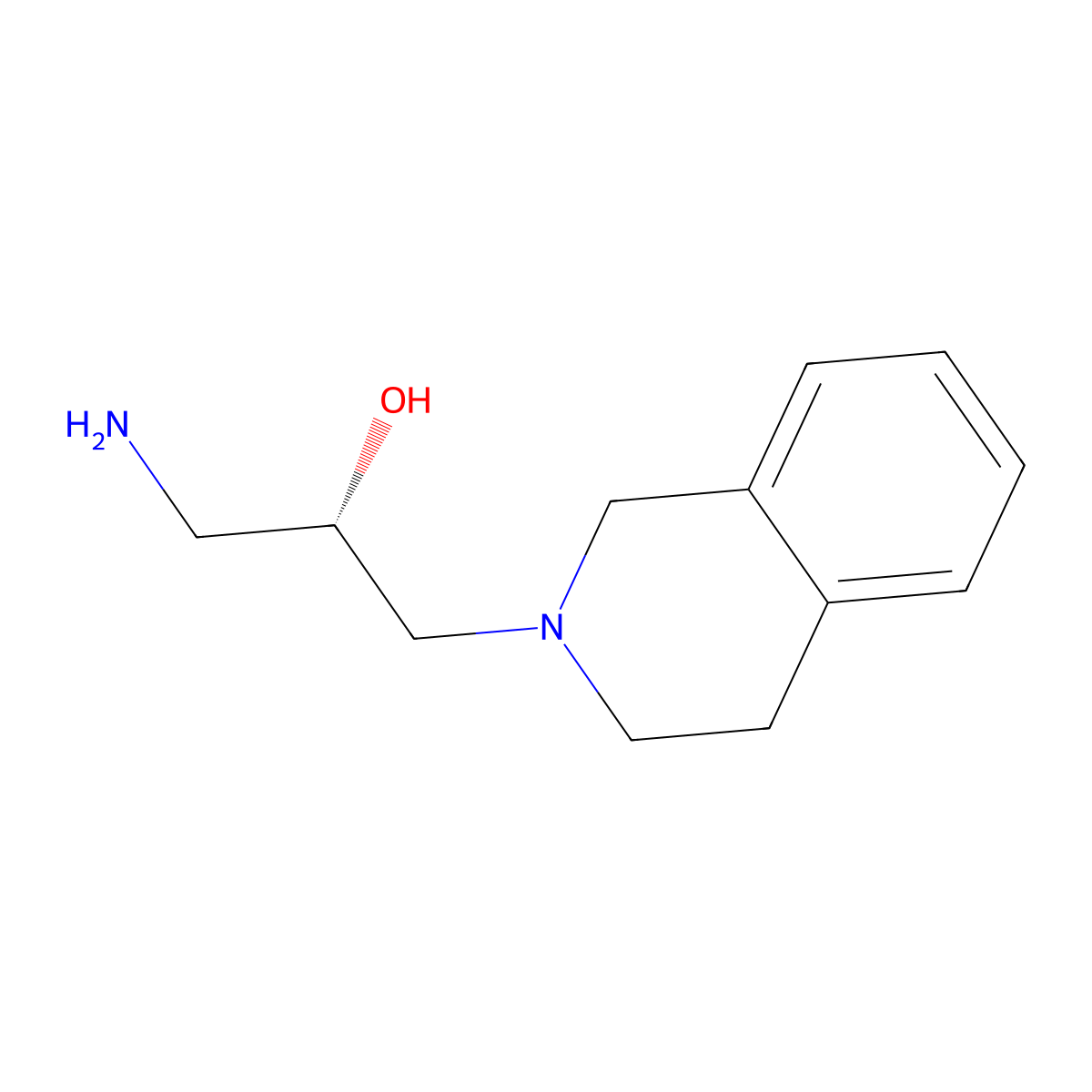 (S)-1-Amino-3-(3,4-dihydroisoquinolin-2(1H)-yl)propan-2-ol molecular structure, CAS 1616077-51-0