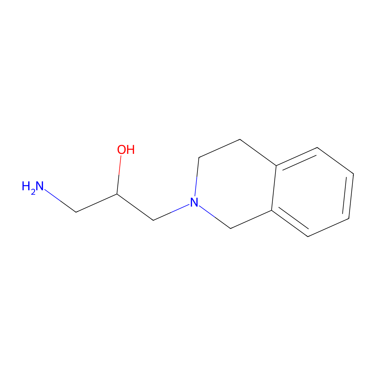 (2R)-1-amino-3-(1,2,3,4-tetrahydroisoquinolin-2-yl)propan-2-ol molecular structure, CAS 1616077-53-2