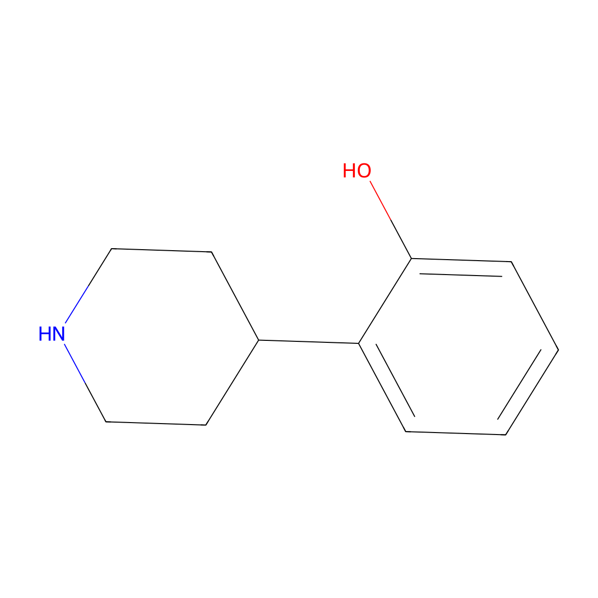 2-(Piperidin-4-yl)phenol molecular structure, CAS 161609-76-3