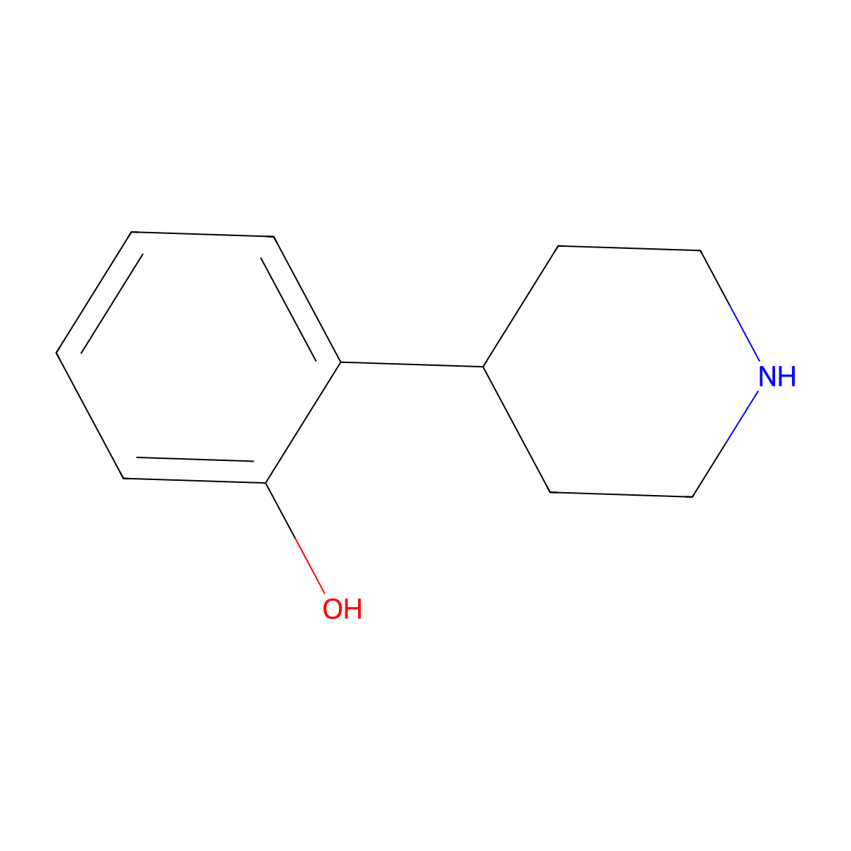 2-(Piperidin-4-yl)phenol molecular structure, CAS 161609-76-3
