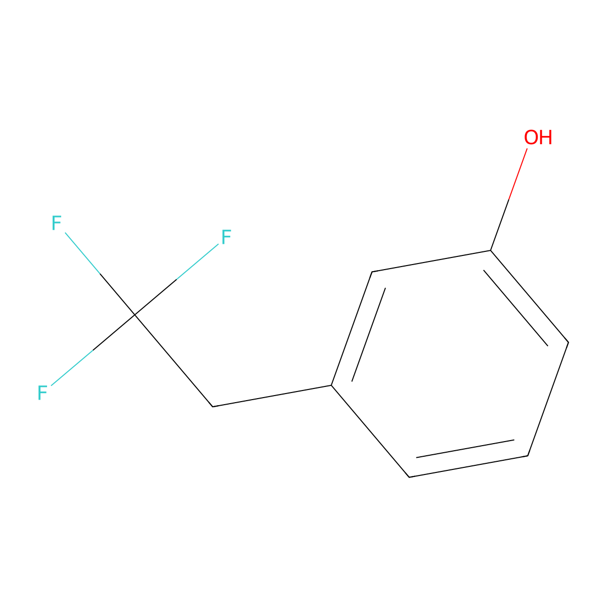 3-(2,2,2-Trifluoroethyl)phenol molecular structure, CAS 161611-53-6