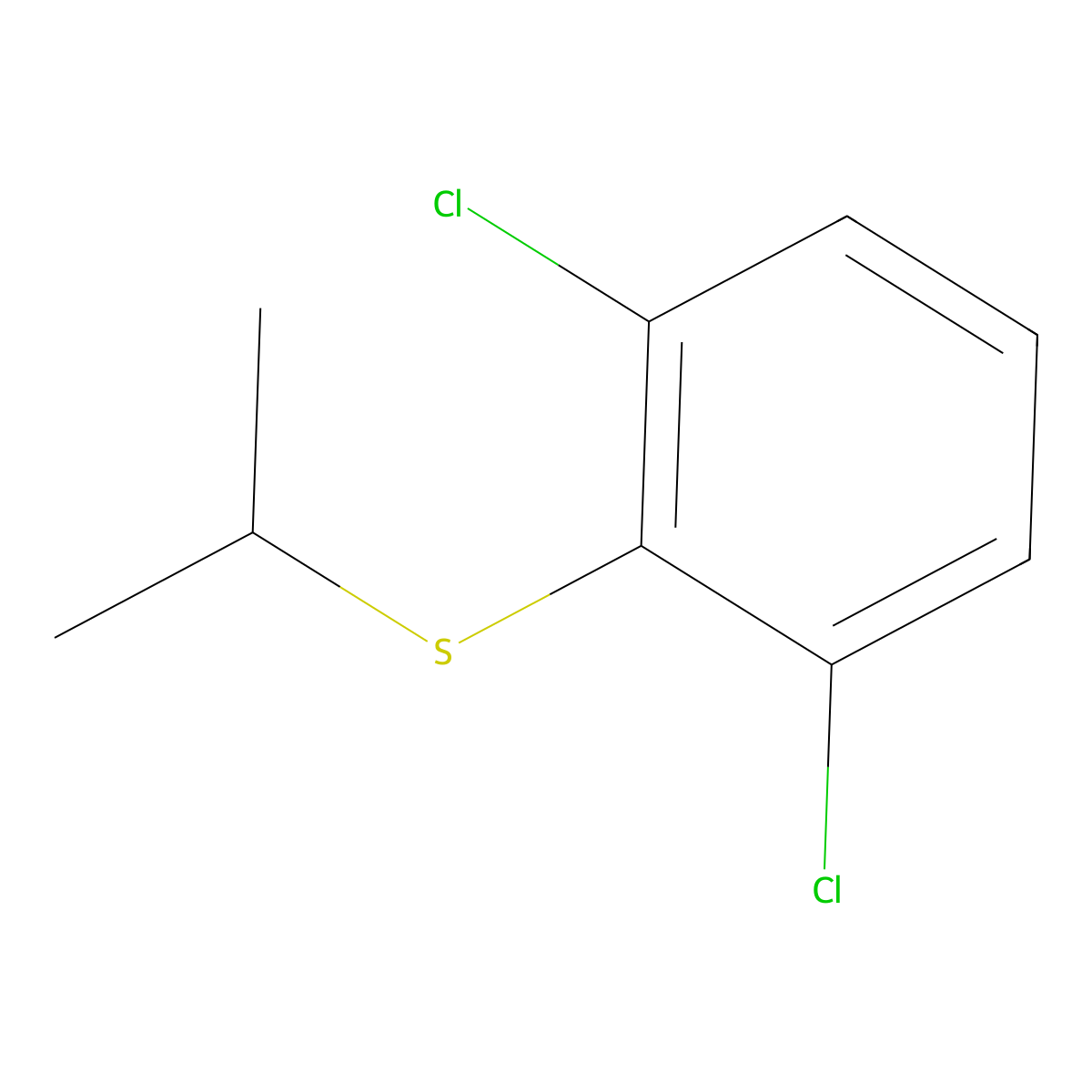 (2,6-Dichlorophenyl)(isopropyl)sulfane molecular structure, CAS 1616135-07-9
