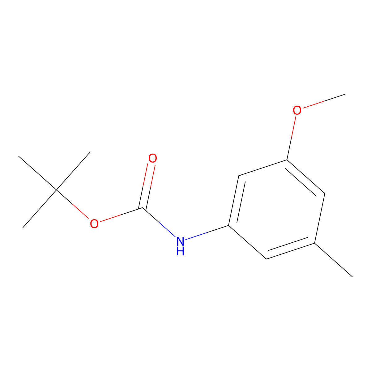 tert-Butyl (3-methoxy-5-methylphenyl)carbamate molecular structure, CAS 161620-94-6