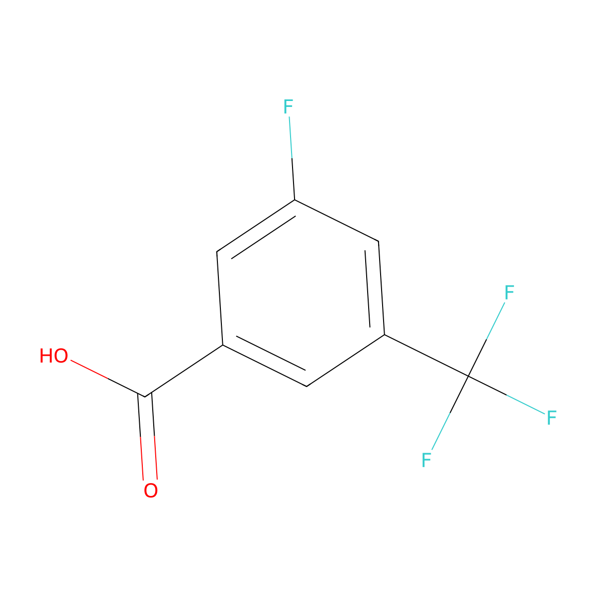 3-Fluoro-5-(trifluoromethyl)benzoic acid molecular structure, CAS 161622-05-5