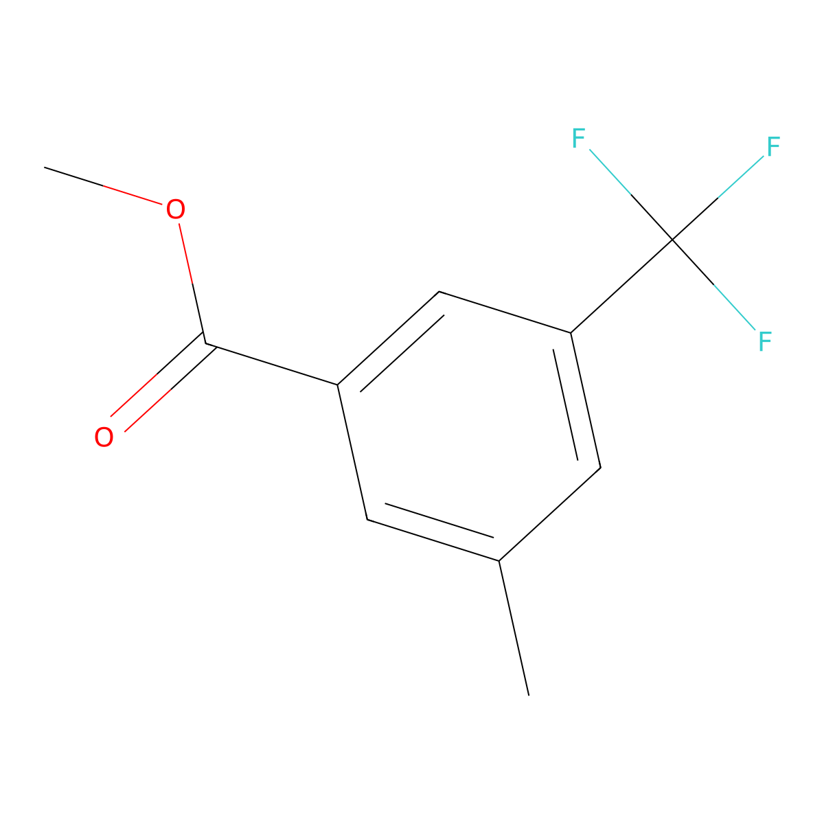 Methyl 3-methyl-5-(trifluoromethyl)benzoate molecular structure, CAS 161622-18-0