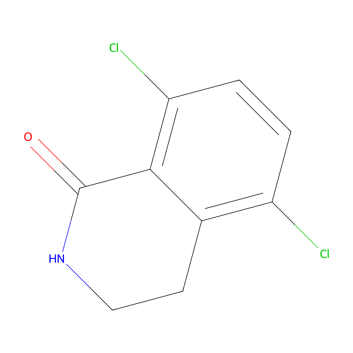 5,8-dichloro-3,4-dihydroisoquinolin-1(2H)-one molecular structure, CAS 1616289-34-9