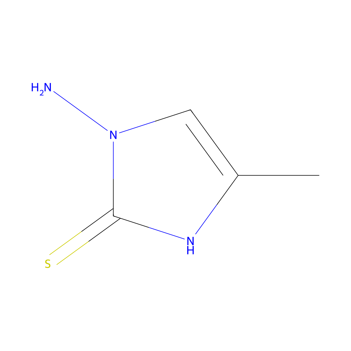 1-Amino-4-methyl-1H-imidazole-2-thiol molecular structure, CAS 16163-48-7