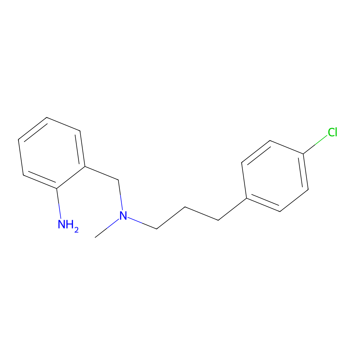 2-[[3-(4-Chlorophenyl)propyl-methyl-amino]methyl]aniline molecular structure, CAS 1616351-09-7