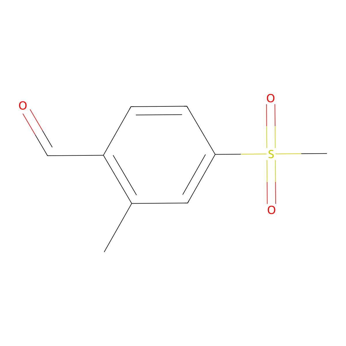 2-Methyl-4-(methylsulfonyl)benzaldehyde molecular structure, CAS 1616361-08-0